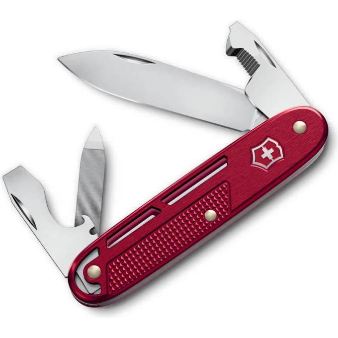 Нож перочинный Victorinox Synergy Alox 0.8216.20, 93 мм, красный