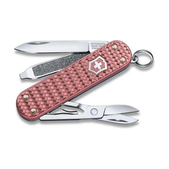 Нож-брелок VICTORINOX CLASSIC SD PRECIOUS ALOX "GENTLE ROSE" 0.6221.405G